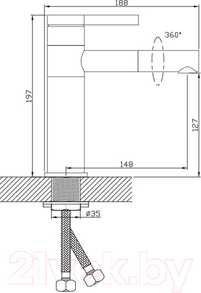 Изображение товара Смеситель Diadonna D49-19001