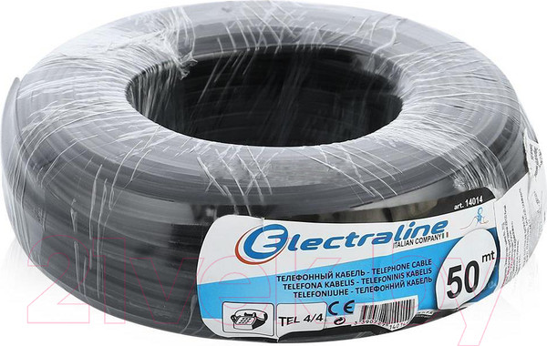 Изображение товара Кабель Electraline 14014 (50м, черный)