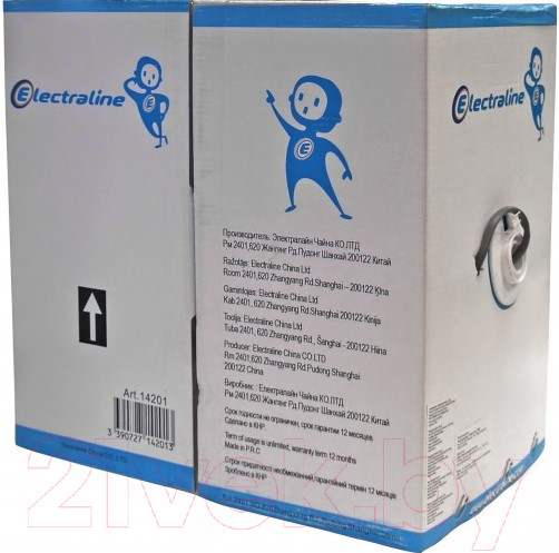 Изображение товара Кабель Electraline UTP 14200 (305м, серый)