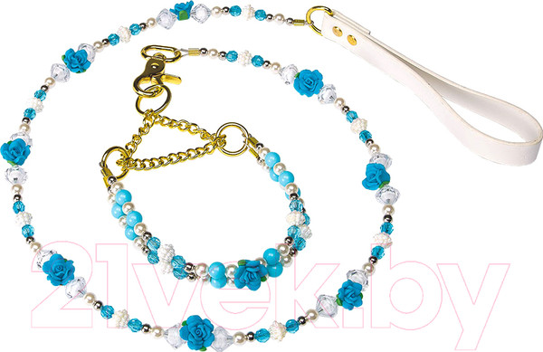 Изображение товара Ошейник с поводком Ferplast Papure / 75600515 (голубой)