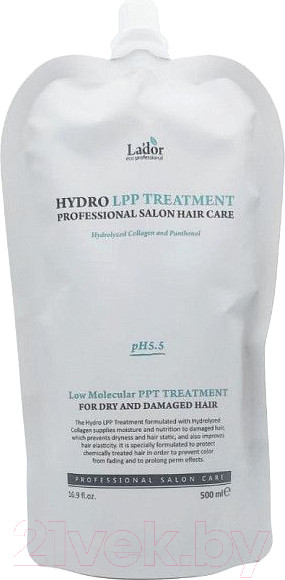 Изображение товара Маска для волос La'dor Hydro Lpp Treatment  (500мл)