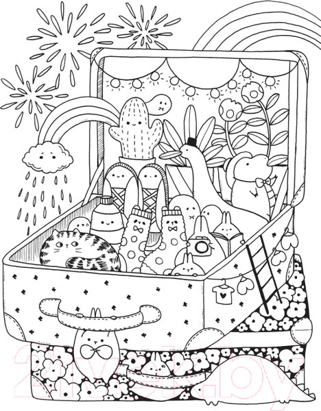 Изображение товара Раскраска Эксмо Миллион кавайных созданий (Майо Л.)