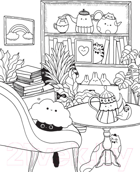 Изображение товара Раскраска Эксмо Миллион кавайных созданий (Майо Л.)