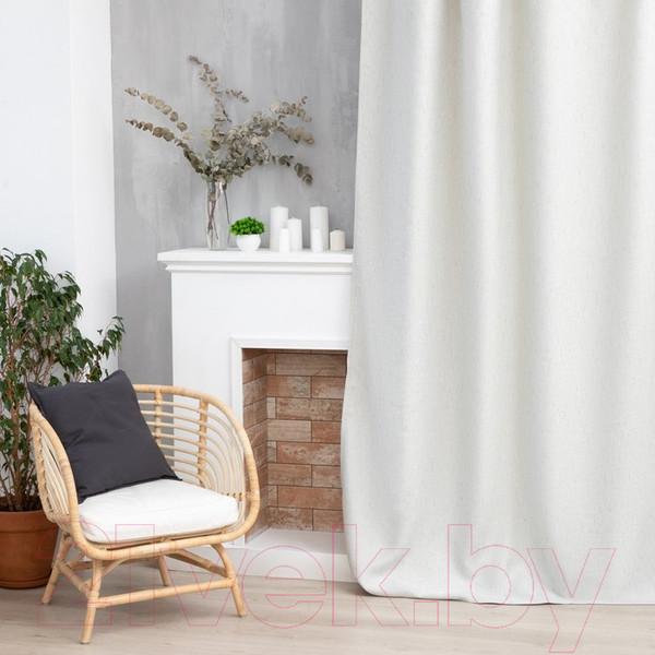 Изображение товара Штора Этель Классика 7062885 (145x265, светло-серый)