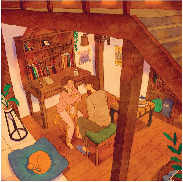 Изображение товара Раскраска-антистресс Эксмо Любовь живет в мелочах