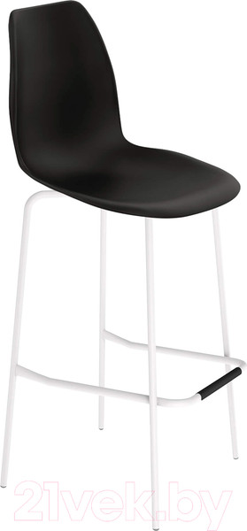 Изображение товара Стул барный Sheffilton SHT-ST29/S29 (черный/белый муар)