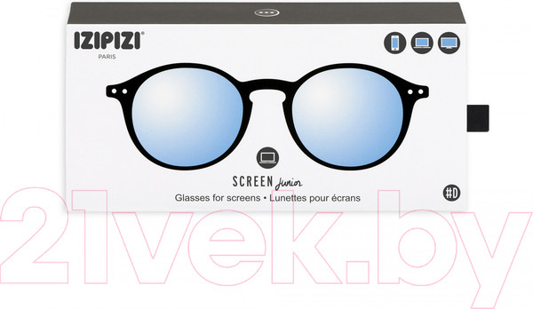 Изображение товара Очки для компьютера Izipizi Junior D JSCRDC01-00 (черный)