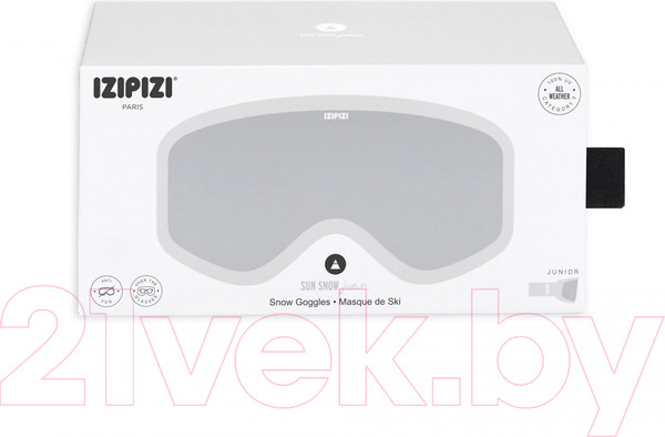Изображение товара Маска горнолыжная Izipizi Junior SSNOWJC60 Солнцезащитная (белый)