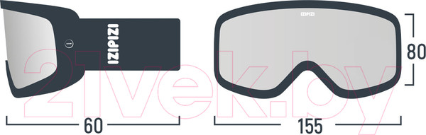 Изображение товара Маска горнолыжная Izipizi Junior SSNOWJC84 Солнцезащитная (розовый)