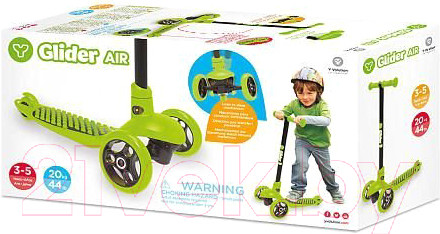 Изображение товара Самокат детский Yvolution Glider Air 100810 (зеленый)