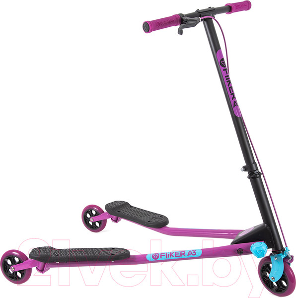 Изображение товара Самокат детский Yvolution Fliker Air A3 Инерционный / 101060 (фиолетово-голубой)