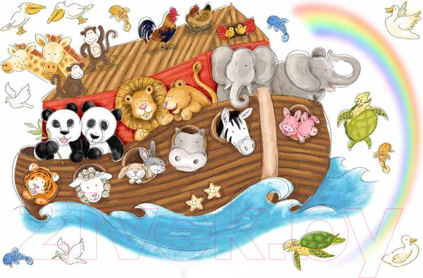 Изображение товара Декор настенный RoomMates Ноев ковчег RMK2036SLM