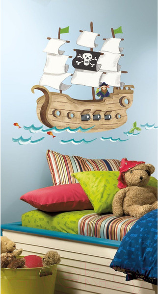 Изображение товара Декор настенный RoomMates Пиратский корабль RMK2042SLM