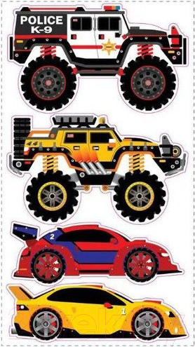 Изображение товара Декор настенный RoomMates Транспорт 2 SPD0004SCS