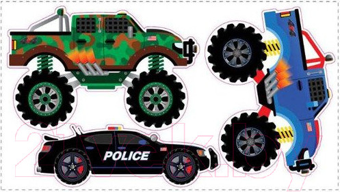 Изображение товара Декор настенный RoomMates Транспорт 2 SPD0004SCS