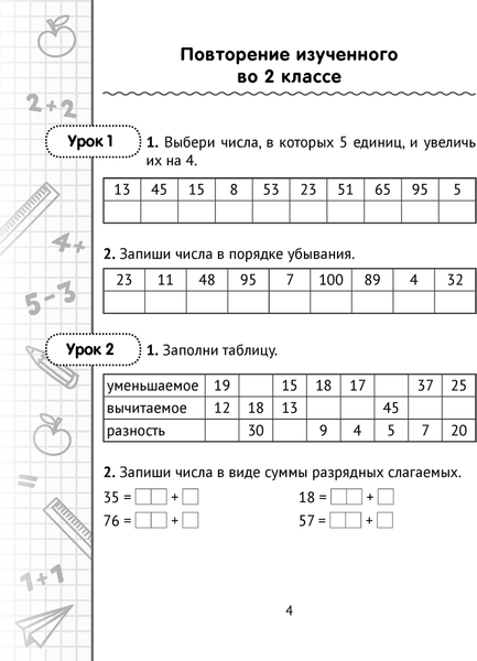 Изображение товара Рабочая тетрадь Аверсэв Математика. 3 класс. Минутка устного счета (Волкова О.В.)