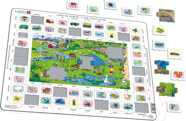 Изображение товара Пазл LARSEN Изучаем английский 4 EN4