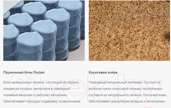 Изображение товара Матрас Сонум Standart Hard 80x190