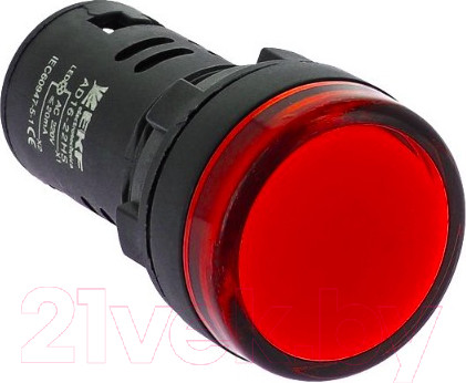 Изображение товара Лампа сигнальная EKF AD16-22HS / LEDM-AD16-R-24 (красный)