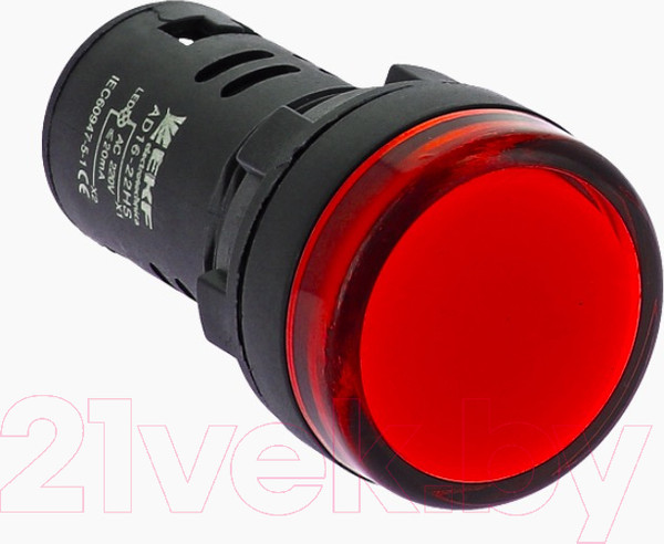 Изображение товара Лампа сигнальная EKF AD16-22HS / LEDM-AD16-R (красный)