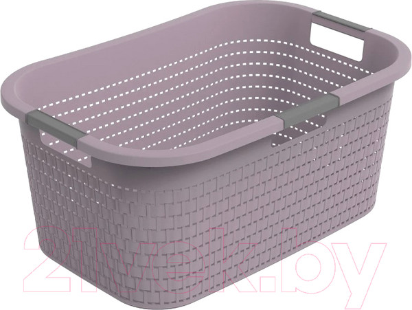 Изображение товара Корзина для белья Rotho Country / 1040407422 (40л, капучино)