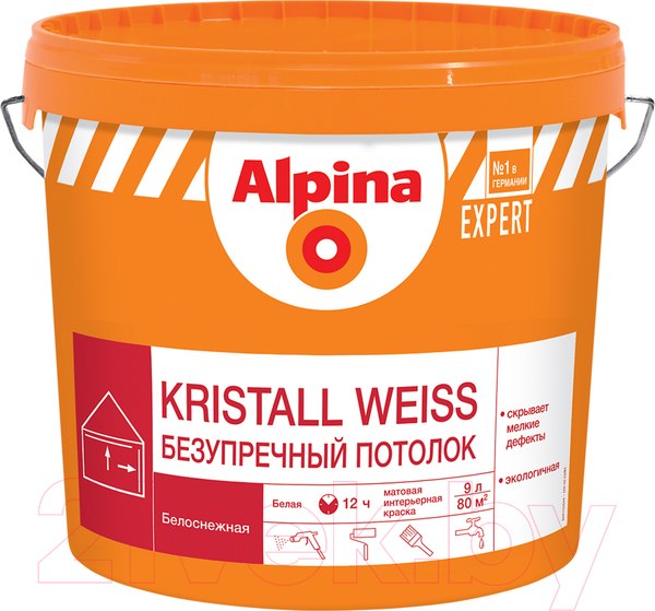 Изображение товара Краска Alpina Kristall Weiss (2.5л)