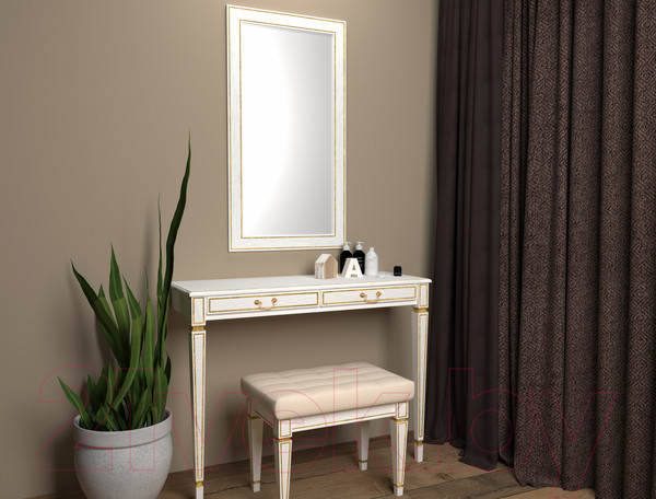 Изображение товара Банкетка Мебелик Васко В 97Н (белый ясень/золото)