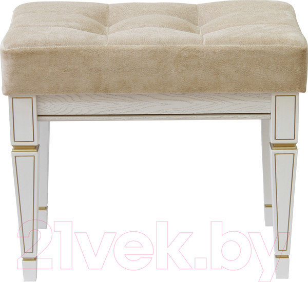 Изображение товара Банкетка Мебелик Васко В 97Н (белый ясень/золото)