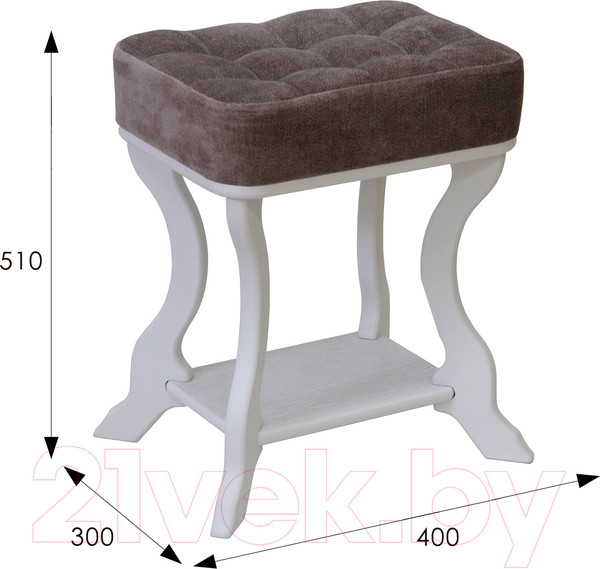 Изображение товара Банкетка Мебелик Берже 26 (белый ясень)