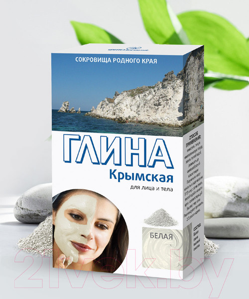 Изображение товара Глина косметическая для тела Fito Косметик Белая Крымская (100г)