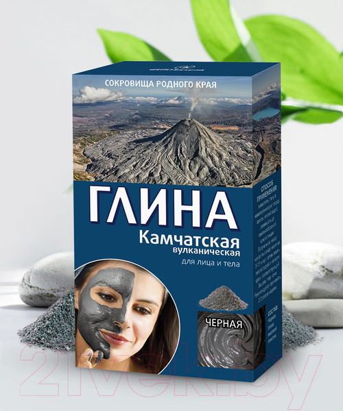 Изображение товара Глина косметическая для тела Fito Косметик Черная Камчатская вулканическая (100г)