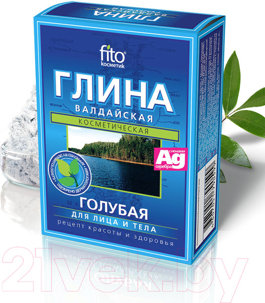 Изображение товара Глина косметическая для тела Fito Косметик Голубая Валдайская (100г)