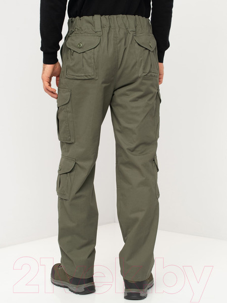 Изображение товара Штаны для охоты и рыбалки Huntsman Крафт Хаки Cotton (р-р 60-62/188)
