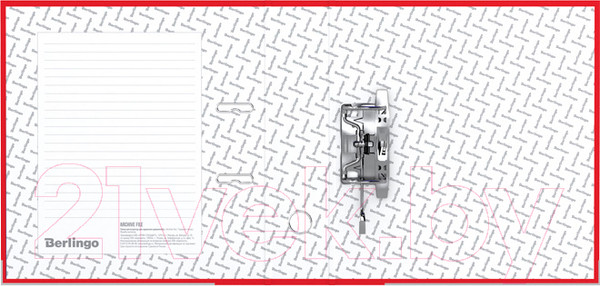 Изображение товара Папка-регистратор Berlingo Hyper / ATb_80503 (красный)