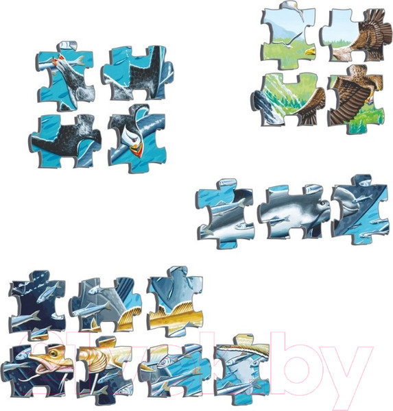 Изображение товара Пазл LARSEN Горбатые киты в стае сельди FH47