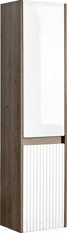 Изображение товара Шкаф-полупенал для ванной Belux Долли ПН 30 (177, белый глянцевый /дуб денвер)