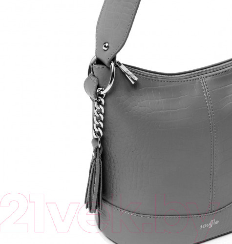 Изображение товара Сумка Souffle 291 / 2915011 (серый теплый кайман эластичный)