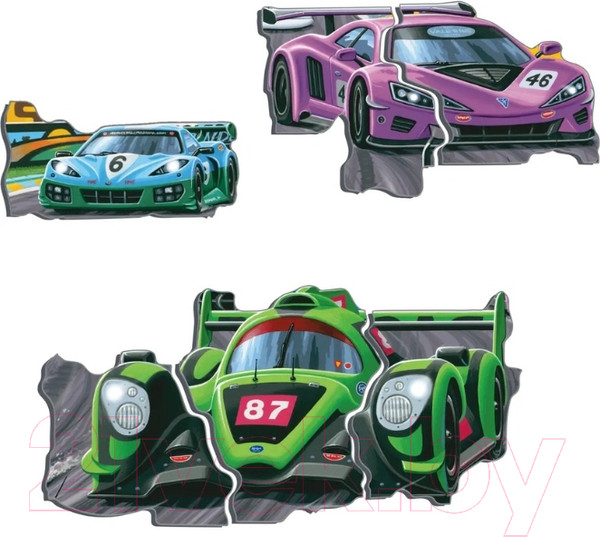 Изображение товара Пазл LARSEN Гоночные машинки PG1