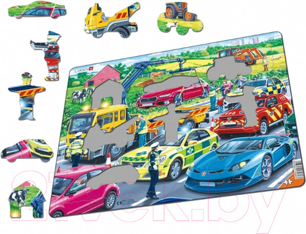 Изображение товара Пазл LARSEN Службы спасения на шоссе PG3