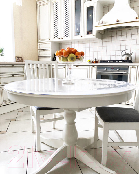 Изображение товара Пленка защитная для стола Krekerdecor Круг 120см / к12025 (гладкий)
