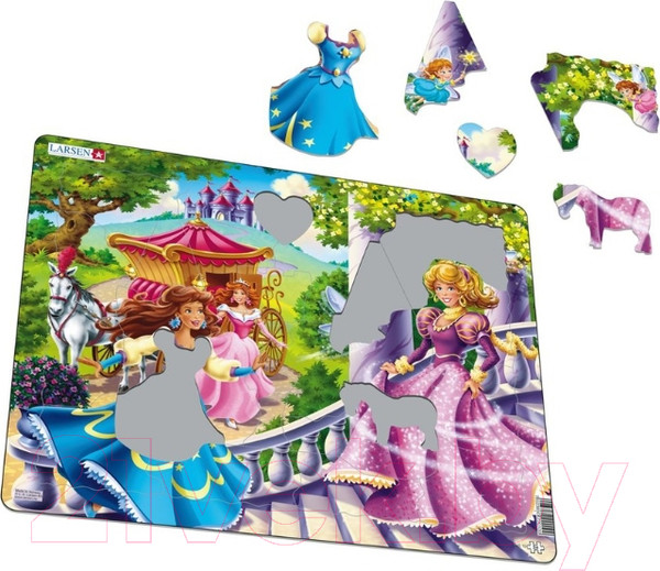 Изображение товара Пазл LARSEN Принцессы US10
