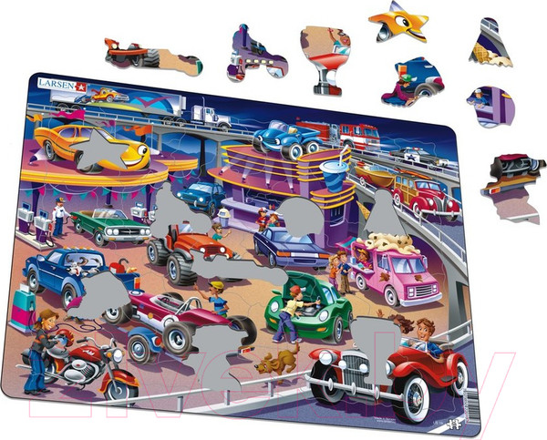 Изображение товара Пазл LARSEN Машины US19