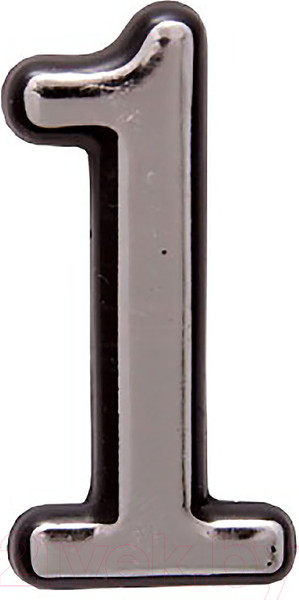 Изображение товара Цифра дверная Аллюр 1 Пластиковая (хром)