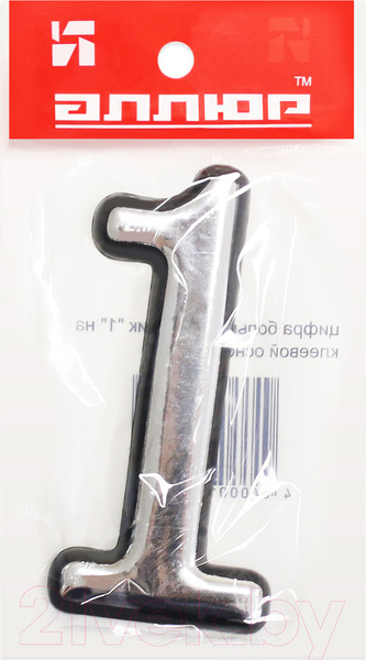 Изображение товара Цифра дверная Аллюр 1 Пластиковая (хром)