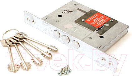 Изображение товара Замок врезной Kale Kilit 257L-BS60-CP-4KEY-PB