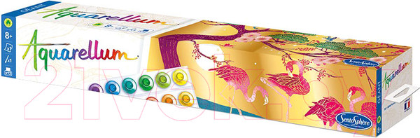 Изображение товара Плакат-раскраска SentoSphere Розовый фламинго Большая / 6804