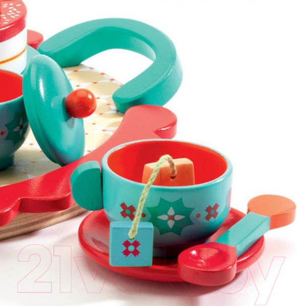 Изображение товара Набор игрушечной посуды Djeco Чаепитие у Лисички / 06633