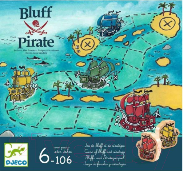 Изображение товара Настольная игра Djeco Пираты / 08417