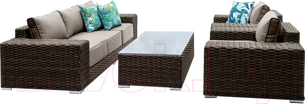 Изображение товара Комплект садовой мебели OUTDOOR Мадейра OUT-0020 ш/п (коричневый)