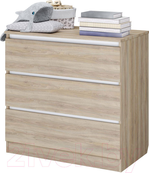 Изображение товара Комод пеленальный Polini Kids Simple 1980 / 0002323.41 (вяз/белый)